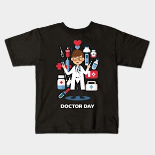 Happy Doctor day for All doctor Kids T-Shirt